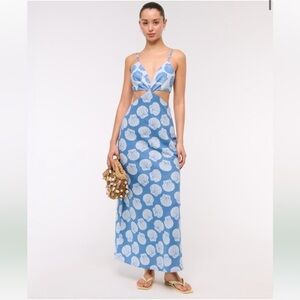 Abercrombie & Fitch seashell Blue and White Dress